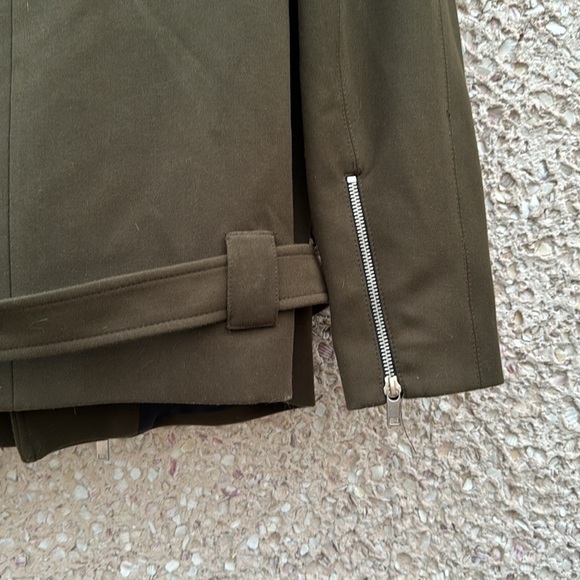 ❣️HOST PICK❣️ Zara Women’s Army Green Belted Moto Jacket - Picture 8 of 9
